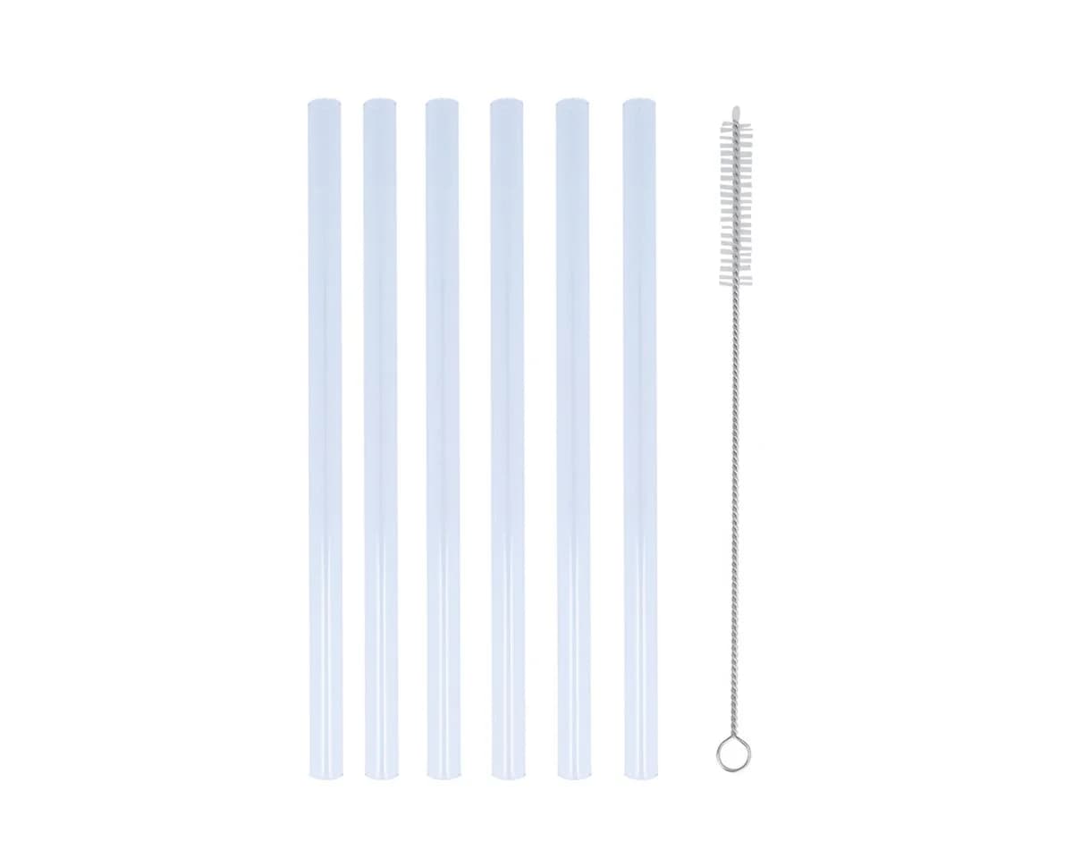 EUROHOME Trinkhalme Glas 7-tlg. 20 cm mit Bürste - Bild 4