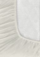 BIERBAUM Spannbettlaken Mako Satin Baumwolle Weiss Bild 1