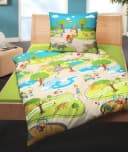 JACK Kinderbettwäsche Zoo Tierpark Biber 135x200cm Biber Bild 1