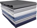 BIERBAUM Spannbettlaken Mako Satin Blau 100% Baumwolle Bild 4