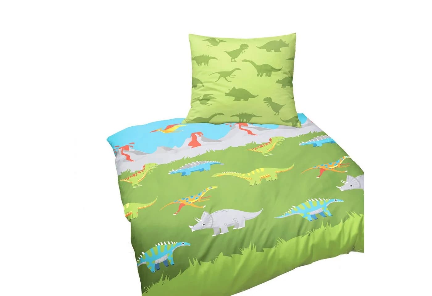 JACK Kinderbettwäsche Dinosaurier Grün 135x200 cm - Bild 2