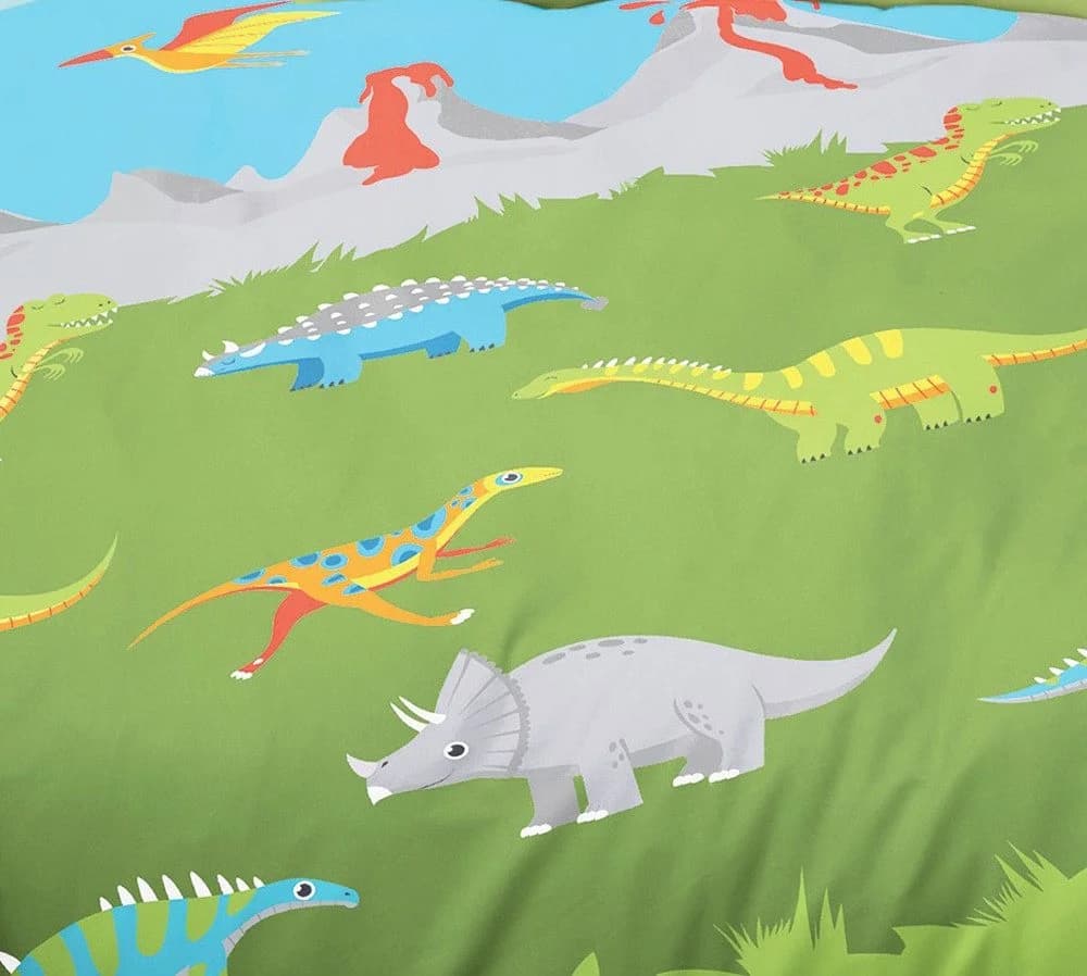 JACK Kinderbettwäsche Dinosaurier Grün 135x200 cm - Bild 3