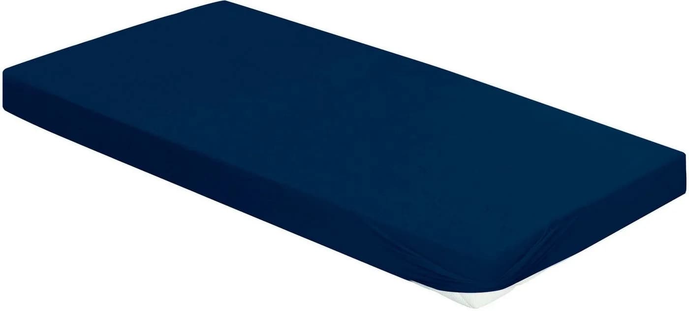 Bierbaum Spannbettlaken Jersey Marineblau 95% Baumwolle 5% Elasthan - Bild 2