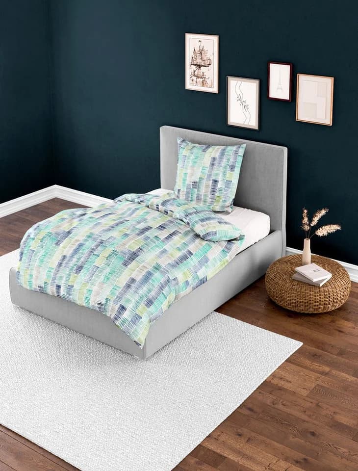 BIERBAUM Bettwäsche Set Jade Mako-Satin 100% Baumwolle