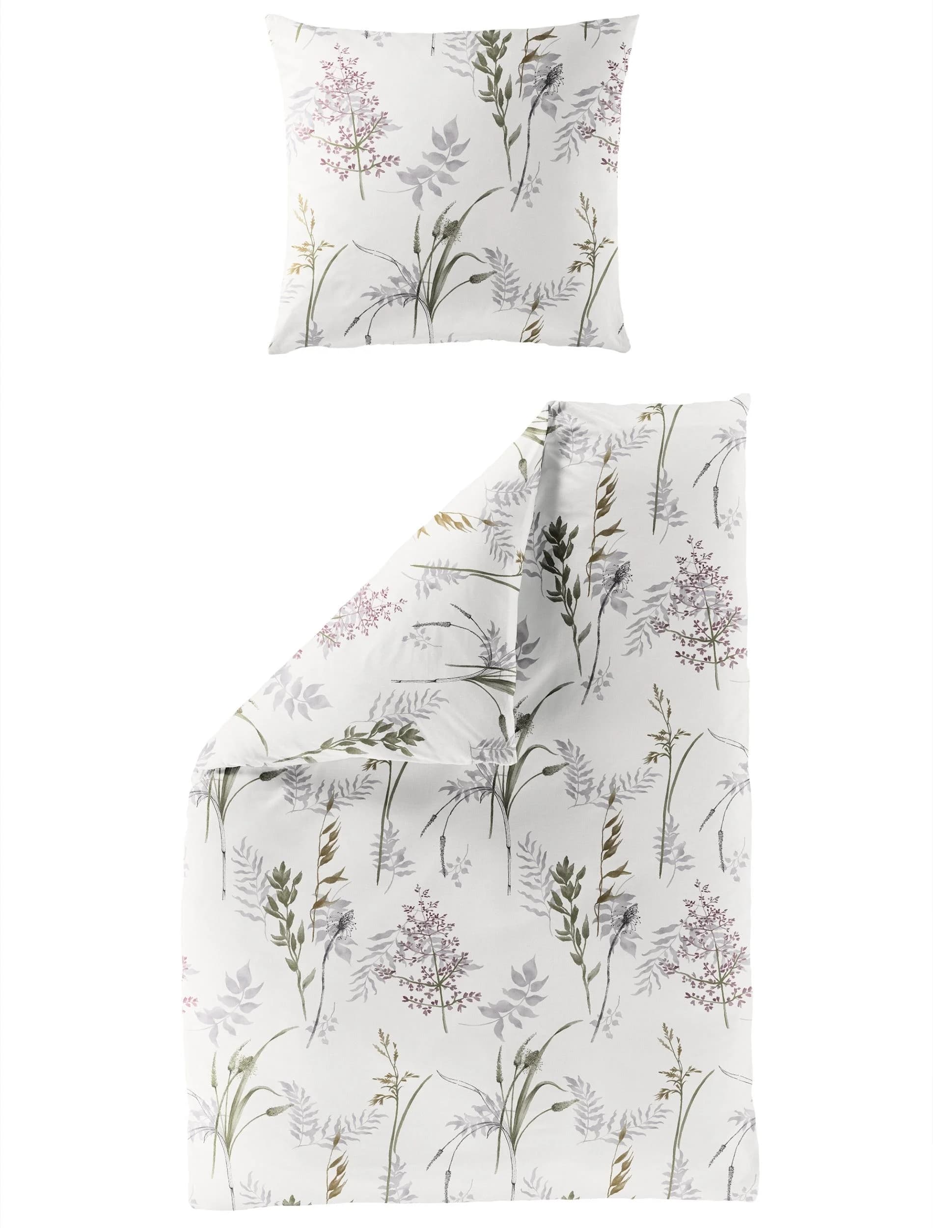 Bierbaum Mako-Satin Bettwäsche Set Florales Design Rosa - Bild 5