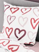 Bierbaum Bettwäsche Set Rot Mako-Satin mit Herzmotiv Bild 4