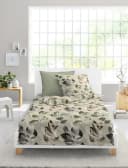 BIERBAUM Bettwäsche Feinbiber Biber 4136-80 Natur Beige Grün 135x200 Bild 1