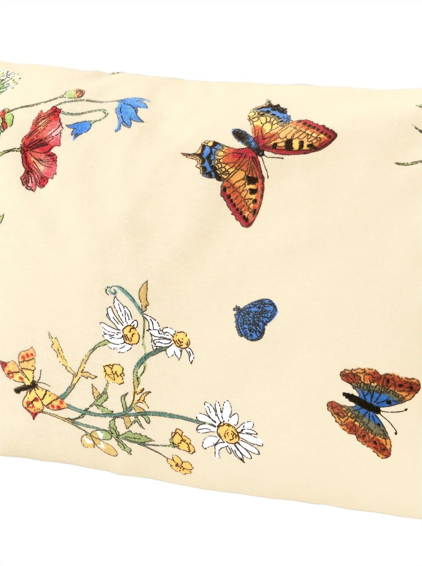 BIERBAUM Bettwäsche Set 2-tlg. Mako-Satin Beige Natur Schmetterlinge