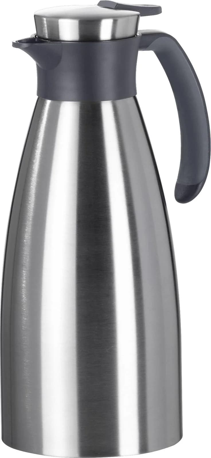 EMSA Soft Grip Isolierkanne Silber Schwarz 1,5L