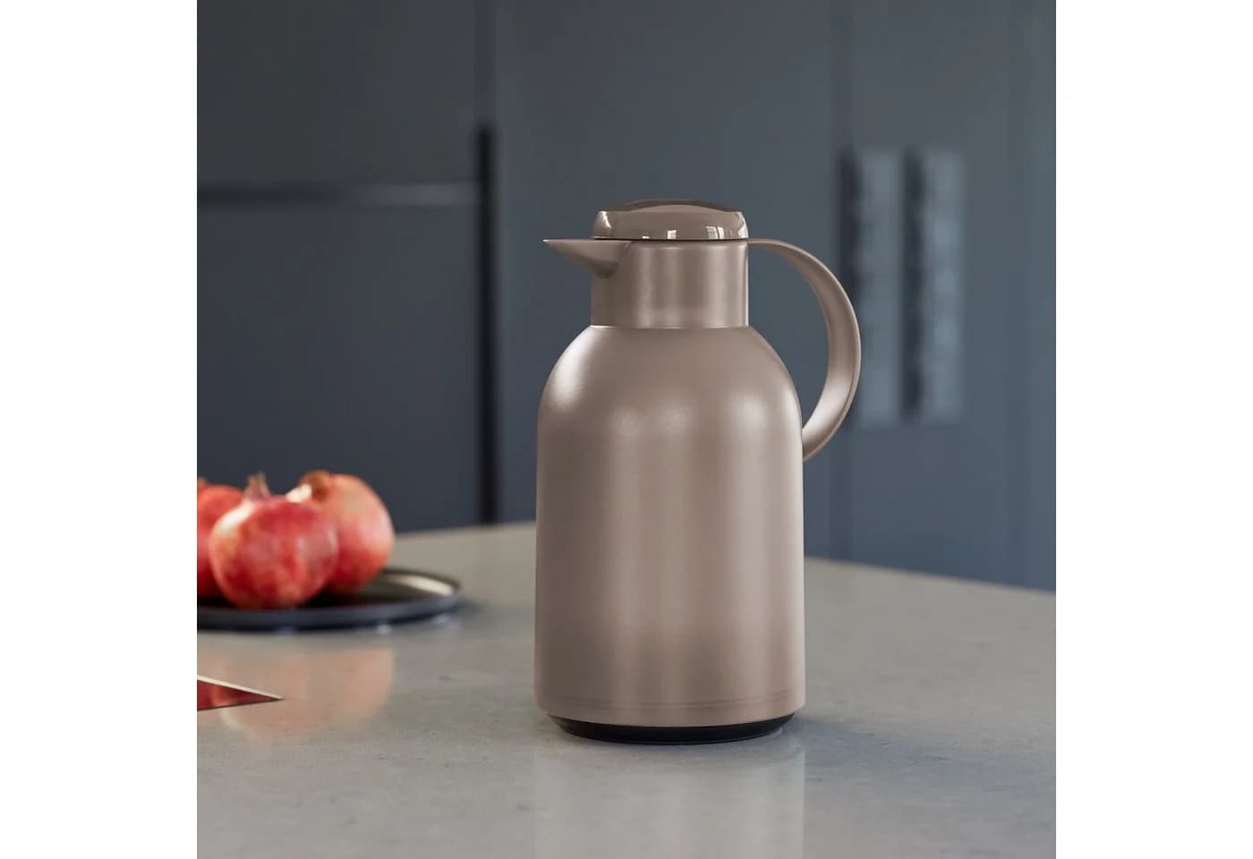 Isolierkanne EMSA Samba taupe 1,5l Glas