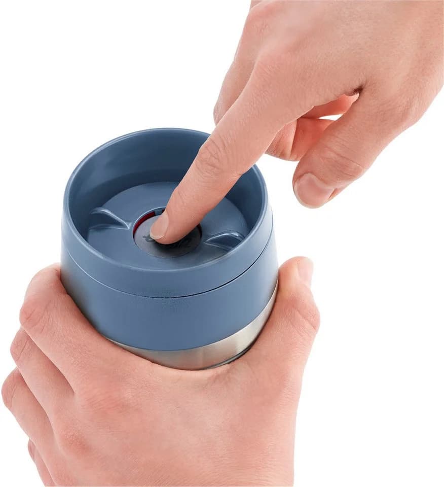 Emsa Travel Mug Eco Isolierbecher 0,36 Liter Blau Edelstahl - Bild 3