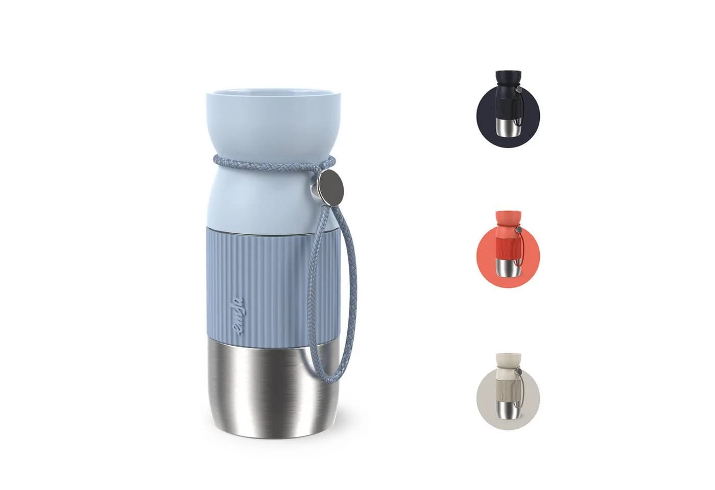 Emsa beYou Cup Thermobecher 0,36L Blau Edelstahl - Bild 2