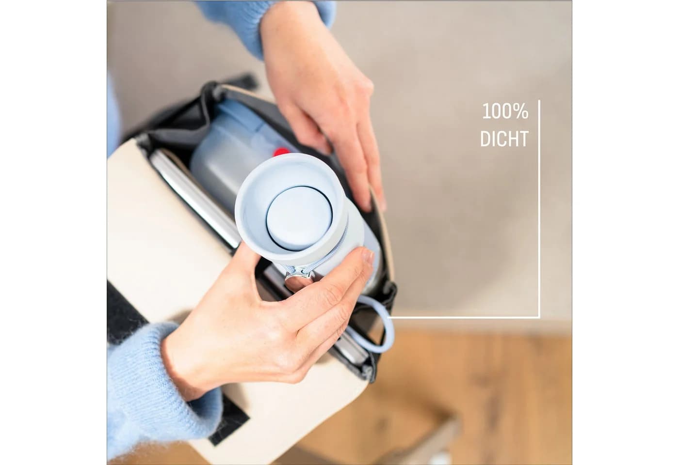 Emsa beYou Cup Thermobecher 0,36L Blau Edelstahl - Bild 3