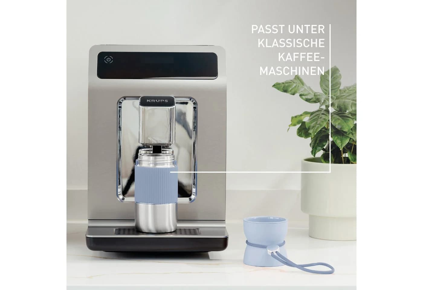 Emsa beYou Cup Thermobecher 0,36L Blau Edelstahl - Bild 5