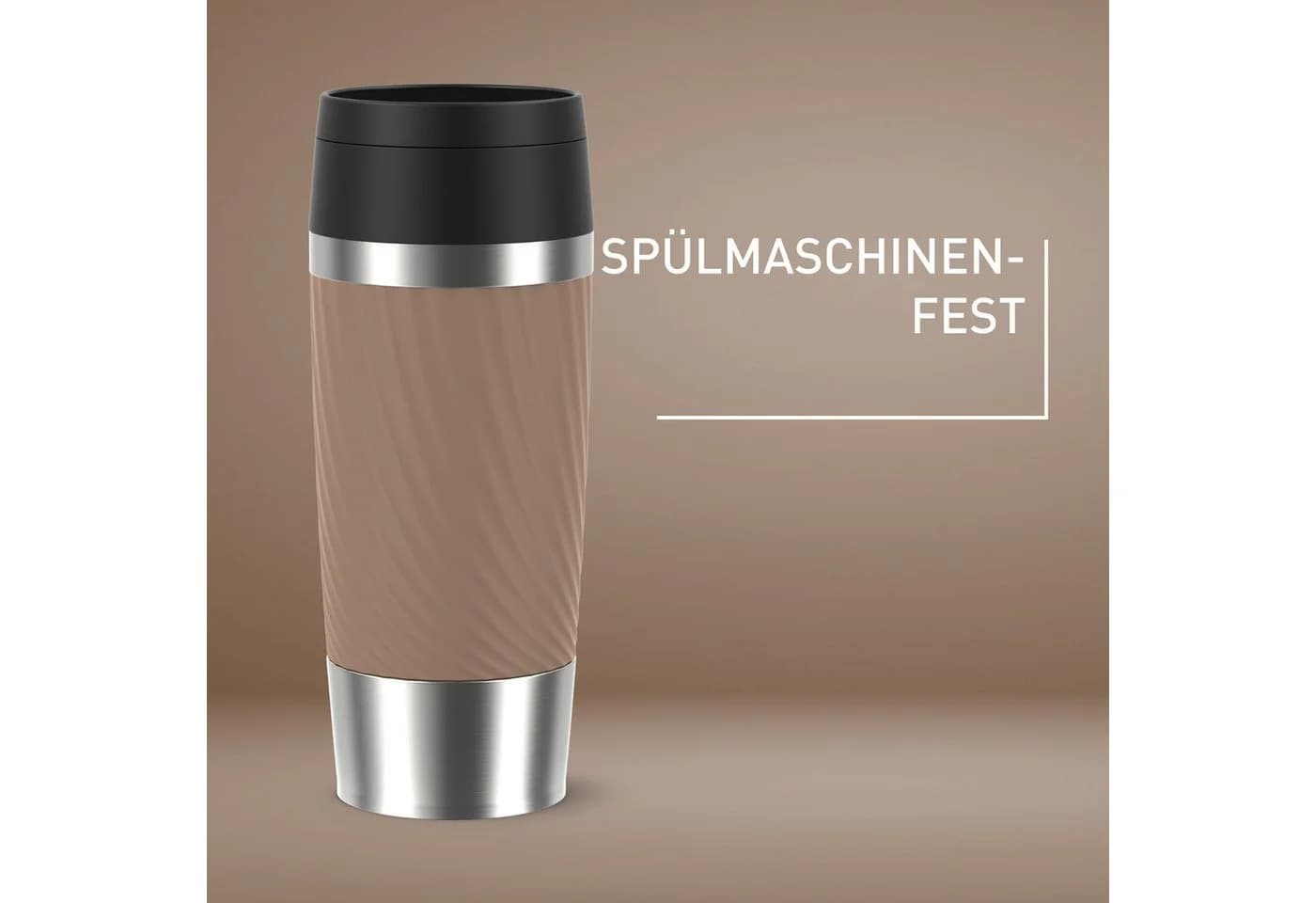 EMSA Travel Mug Classic Twist Isolierbecher Braun 0,36 Liter - Bild 3