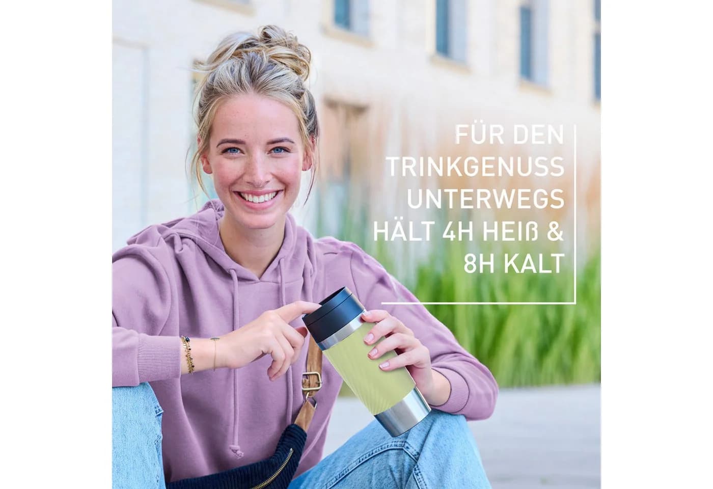 EMSA Travel Mug Classic Twist Isolierbecher Apfelgrün 0,36L - Bild 4