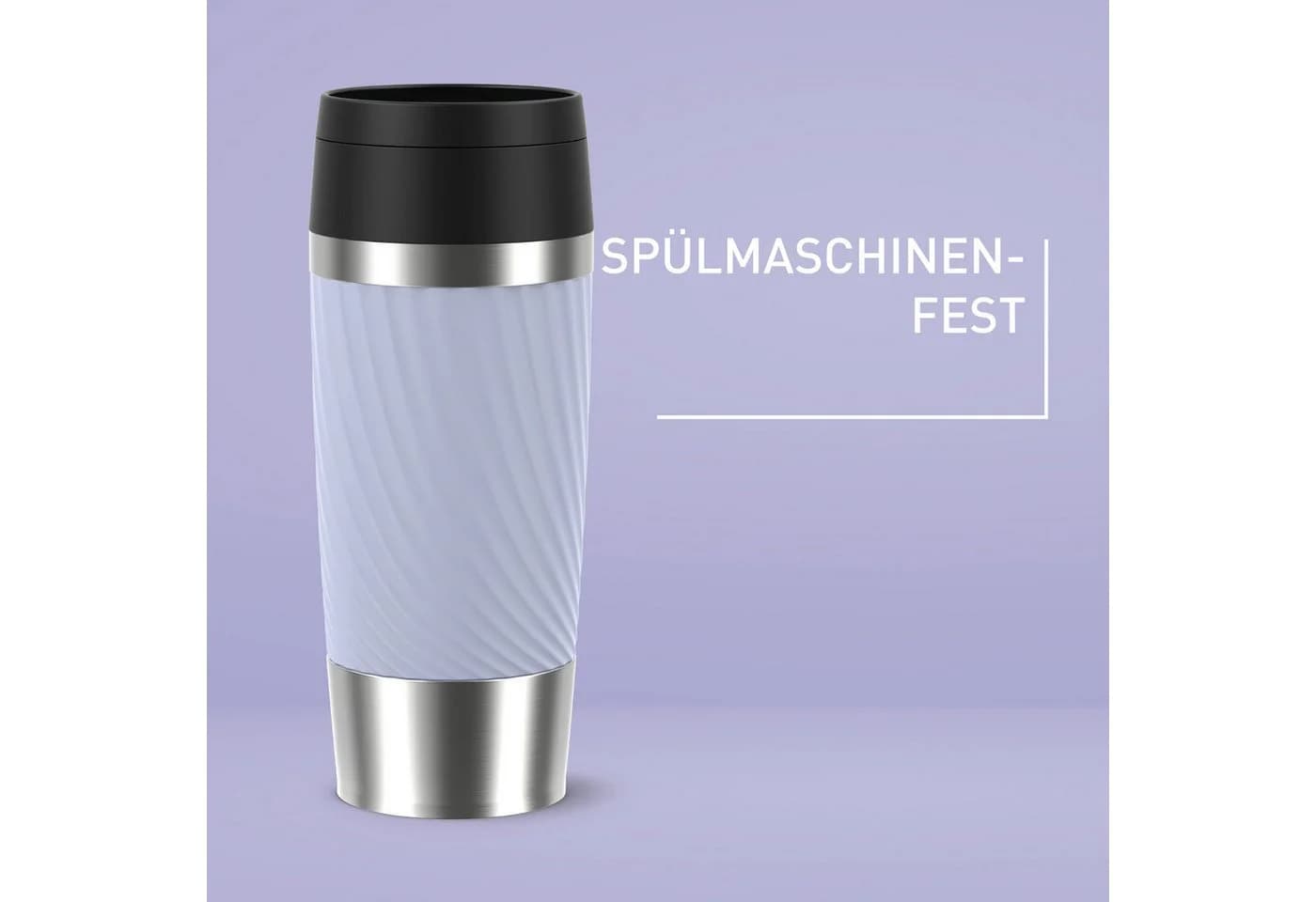 EMSA Travel Mug Classic Twist Isolierbecher Lavendel 0,36L - Bild 3