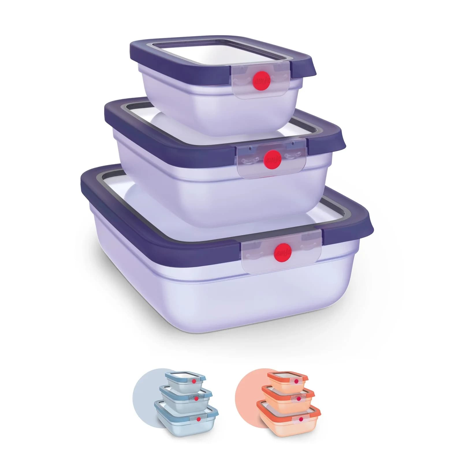 EMSA oneClick Frischhaltedose Violett 100% dicht