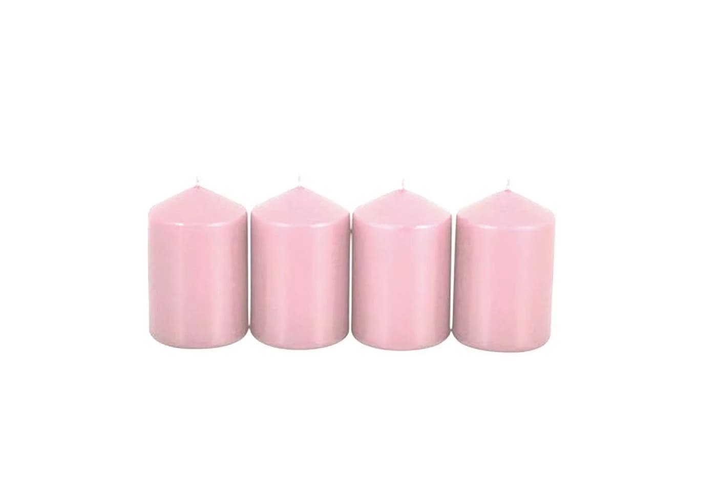 New Home Adventskranzkerzen Altrosa 4er-Set Stumpenkerzen
