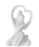 Gilde Dekoobjekt „Herzblick“ 30238 Keramik Creme Bild 2