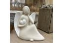 Gilde Engelfigur "Gabi" mit Herz Keramik Creme Weiß Bild 4