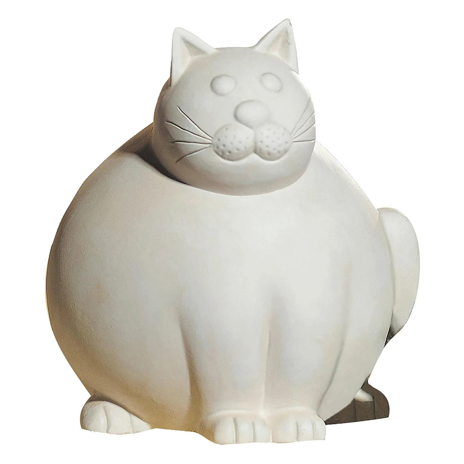 GILDE Dekofigur Katze Molli Creme-Weiß Keramik 30 cm