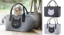 GILDE Filztasche Dunkelgrau Katze Shopper Tragetasche Bild 2