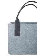 GILDE Filztasche Dunkelgrau Katze Shopper Tragetasche Bild 5