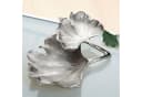 GILDE Dekoschale Ginkgo Blatt Silber Aluminium Bild 3