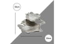 GILDE Dekoschale Ginkgo Blatt Silber Aluminium Bild 4