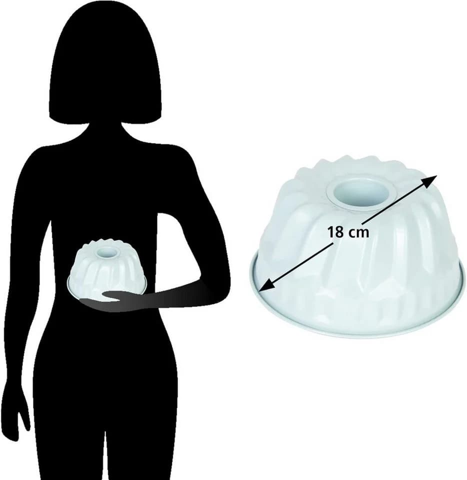 Wenco Mini-Gugelhupfform 18 cm Mintgrün Antihaft - Bild 4