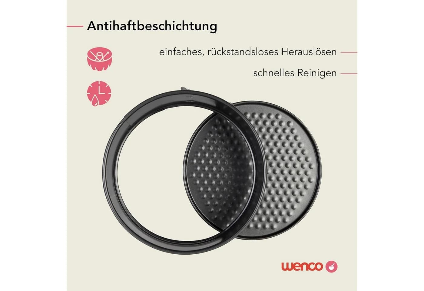 Wenco Springform 18 cm Grün Antihaftbeschichtung - Bild 3