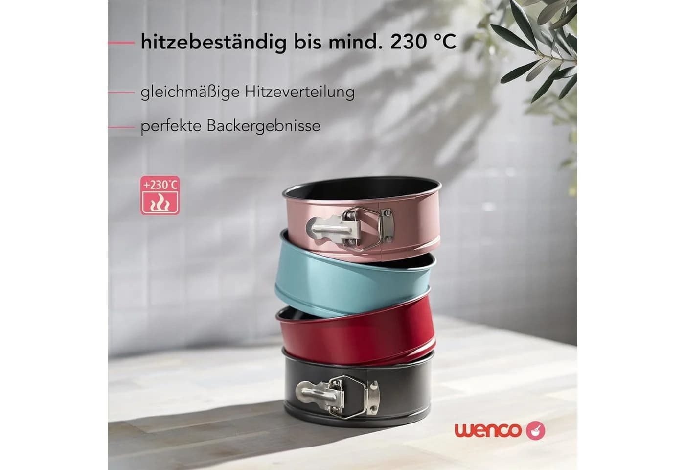 Wenco Springform 18 cm Grün Antihaftbeschichtung - Bild 5