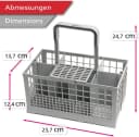 Wenco Besteckhalter Spülmaschinenkorb Grau Bild 1