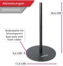 Wenco Küchenrollenhalter Schwarz 31,5 cm Metall Bild 3