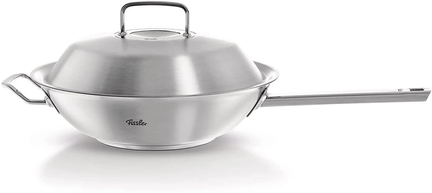 Fissler Original-Profi Collection Wok mit Deckel Edelstahl 30cm Silber