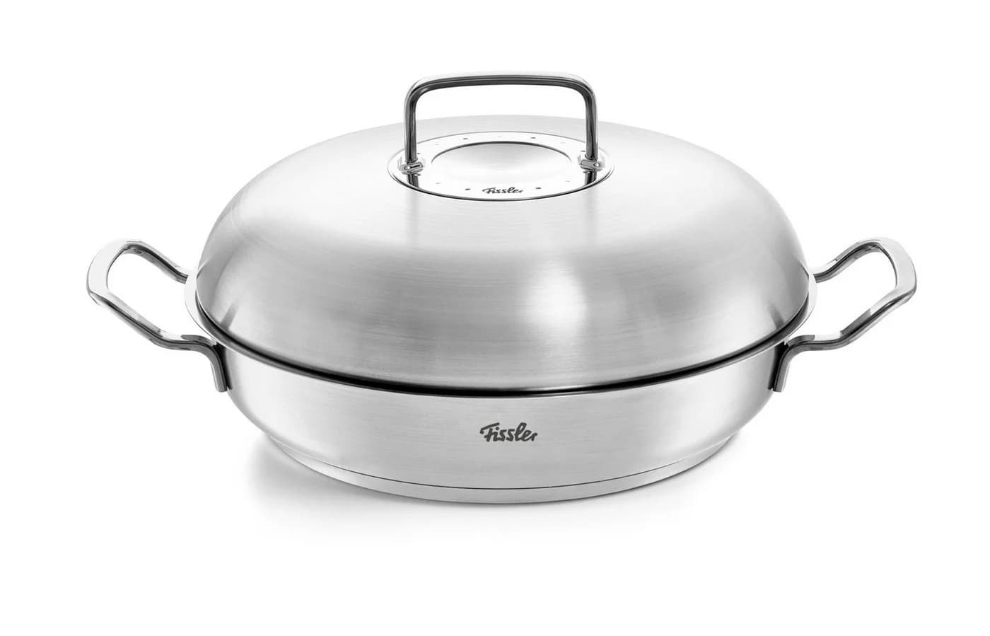 Fissler Servierpfanne Bräter mit Deckel Ø 24 cm Edelstahl Silber - Bild 3