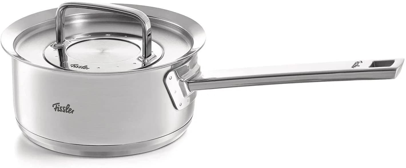 Fissler Kasserolle 16cm Edelstahl 18/10 Induktion Silber