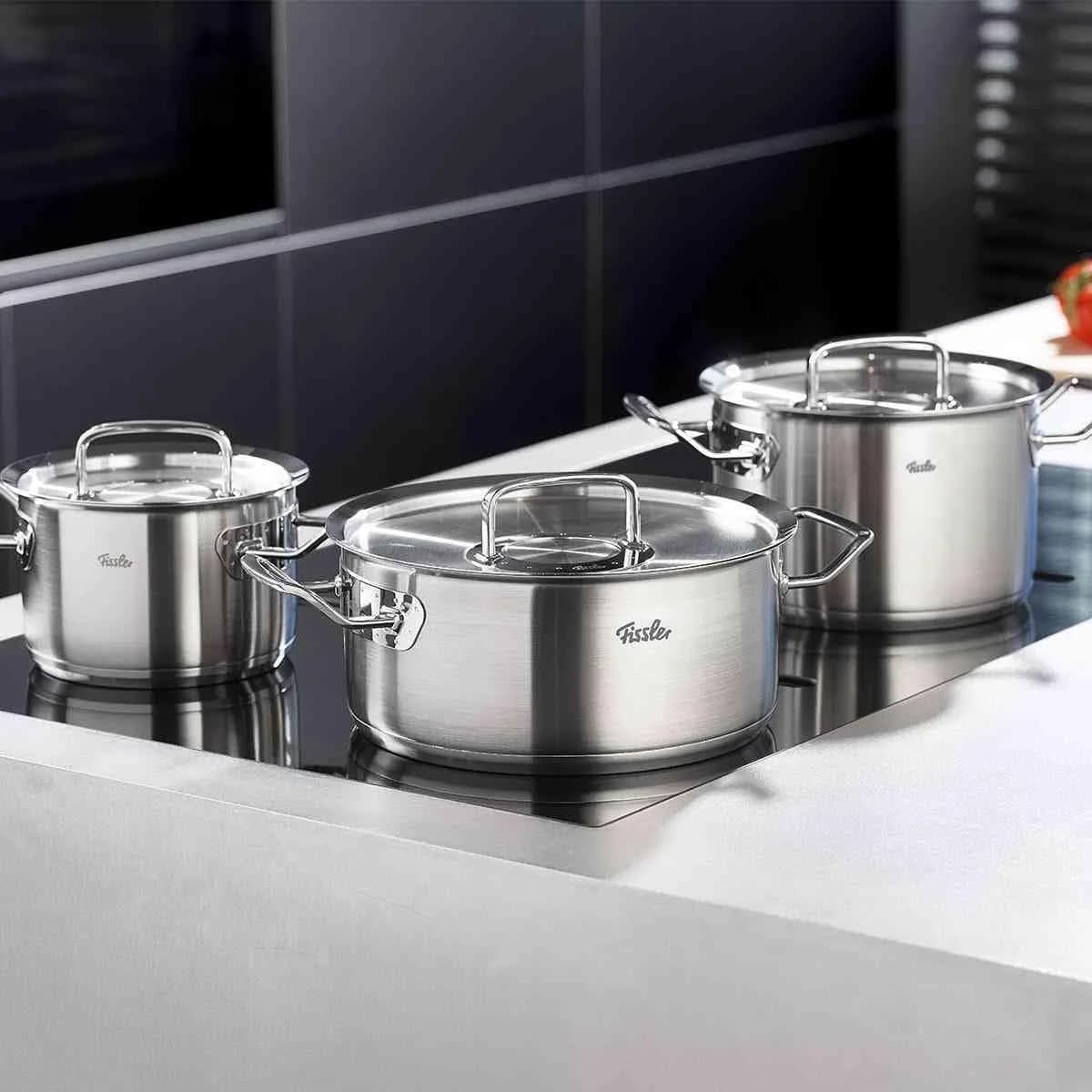 Topfdeckel FISSLER Original-Profi Collection Edelstahl 24 cm Silber