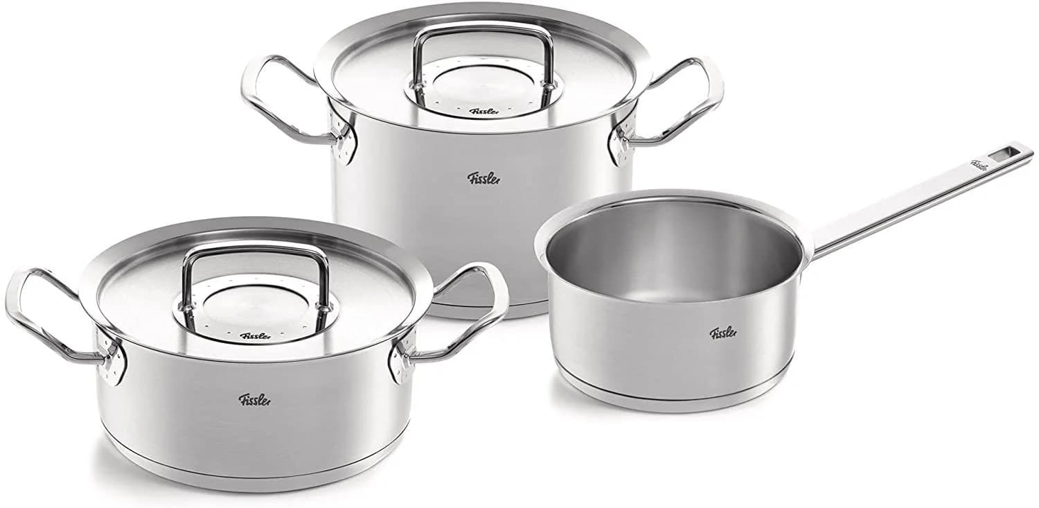 Fissler Topf-Set ORIGINAL-PROFI COLLECTION Edelstahl 18/10 Silber