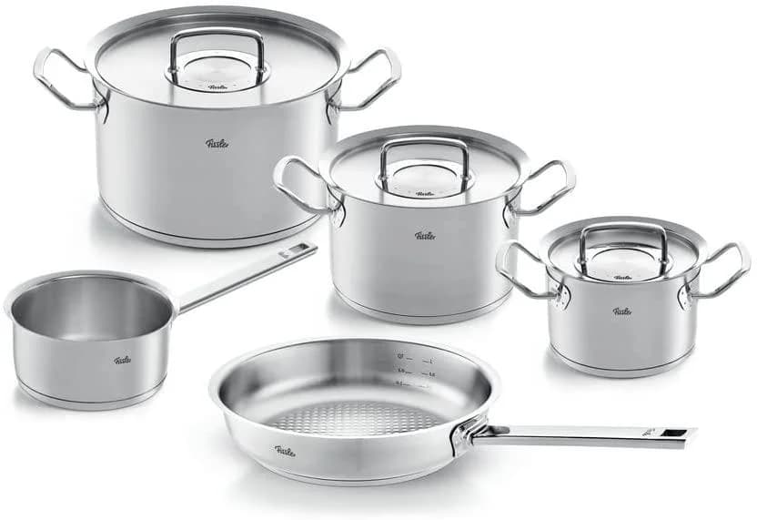 Topf-Set FISSLER "ORIGINAL-PROFI COLLECTION Edelstahl-Topfset" Silber
