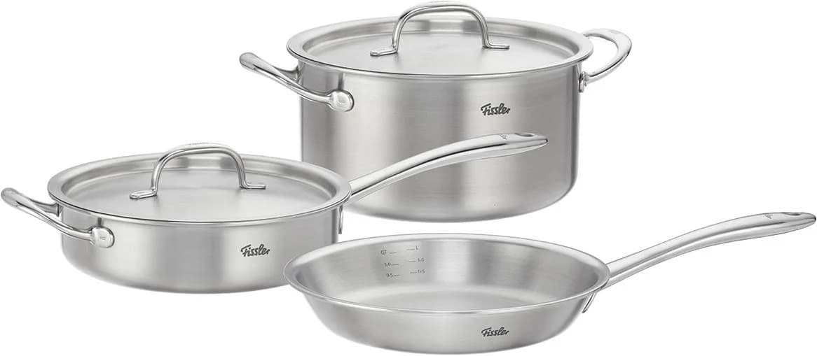 Fissler M5 Pro-Ply Edelstahl-Topfset 5-teilig Silber