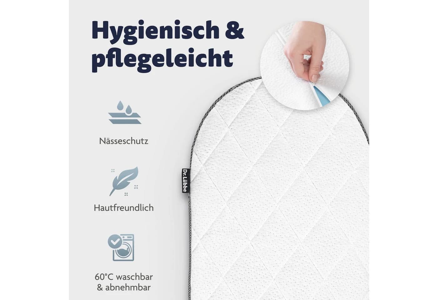 Julius Zöllner Babymatratze Dr. Lübbe Premium mit Kaltschaum & Tencel®-Bezug - Bild 5