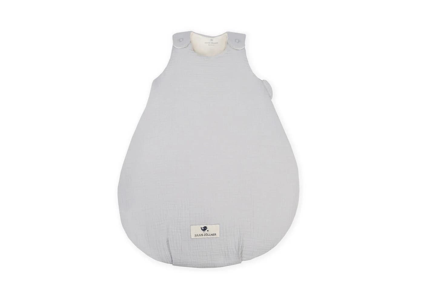 Julius Zöllner Babyschlafsack Musselin Grau mit Reißverschluss - Bild 2
