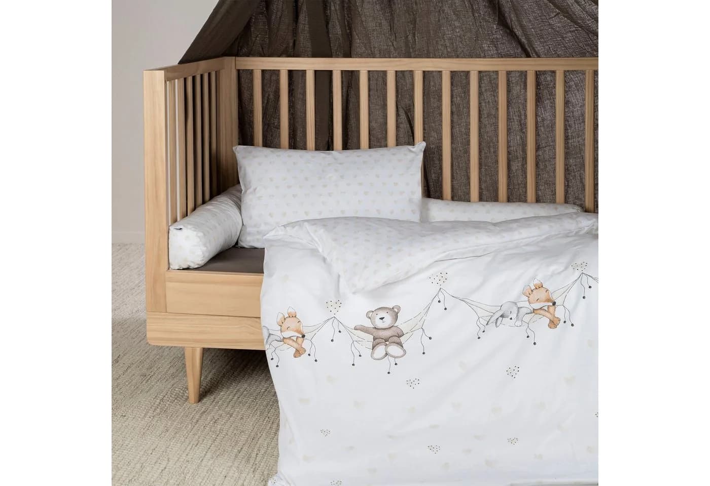 Julius Zöllner Kinderbettwäsche Weiß 100x135cm + 40x60cm OEKO-TEX - Bild 2