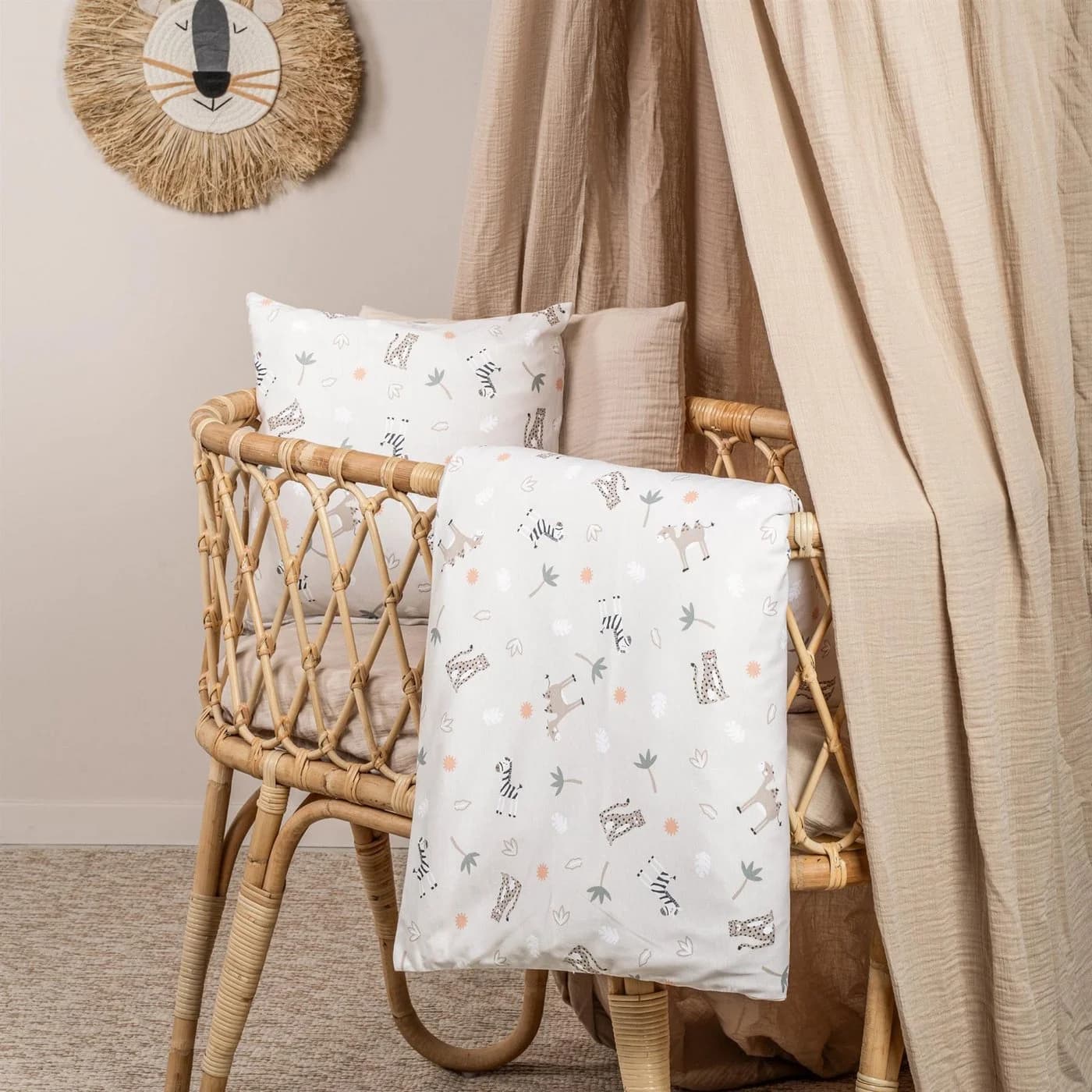 Julius Zöllner Babybettwäsche Savanne beige Jersey 80x80+35x40