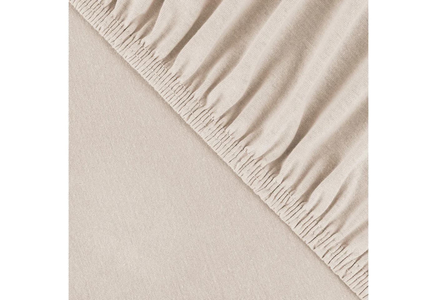 ZÖLLNER Spannbettlaken Jersey 70x140 cm Beige - Bild 5