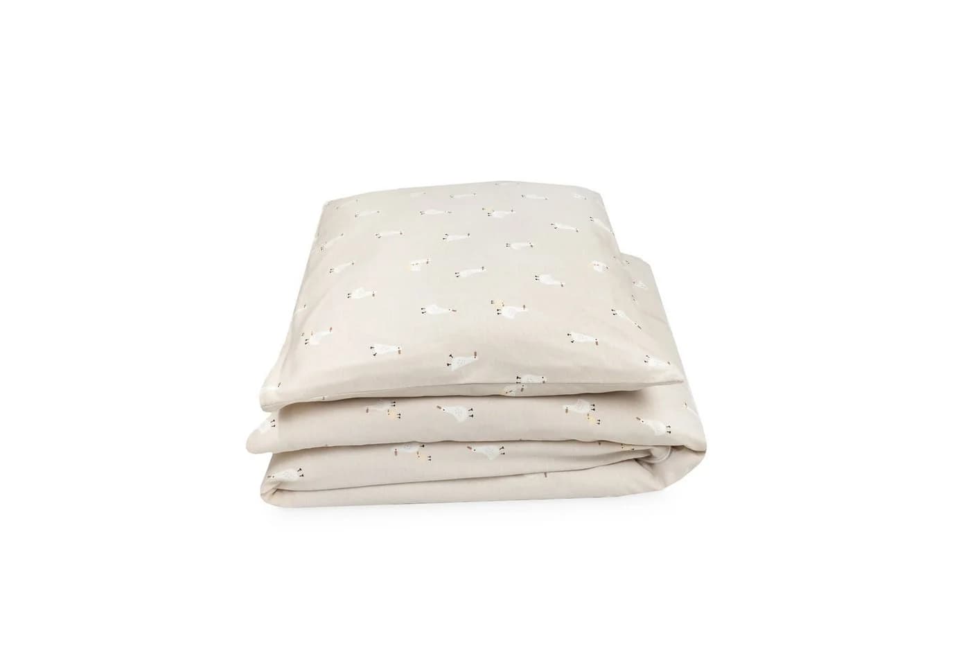 Julius Zöllner Babybettwäsche Jersey Beige mit Reißverschluss