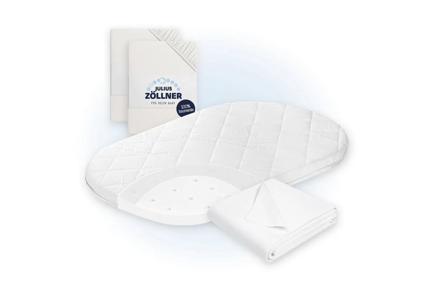 Julius Zöllner Stubenwagenmatratze Traumfänger Air XL mit Zubehör - Bild 2