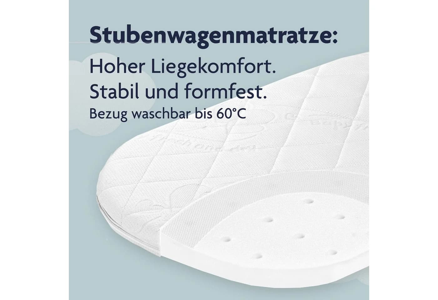 Julius Zöllner Stubenwagenmatratze Traumfänger Air XL mit Zubehör - Bild 5
